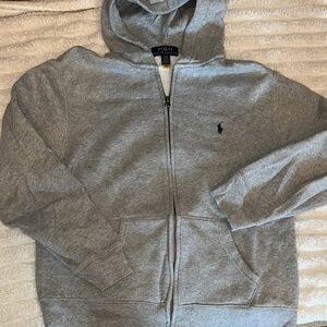 Polo by Ralph Lauren Boys Zip-Up Hoodie in Gray